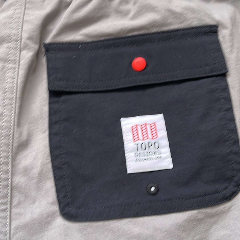 Topo Designs Mens Shorts Grey Nylon Stretch Outdoor Athleisure Size Small - Picture 10 of 11
